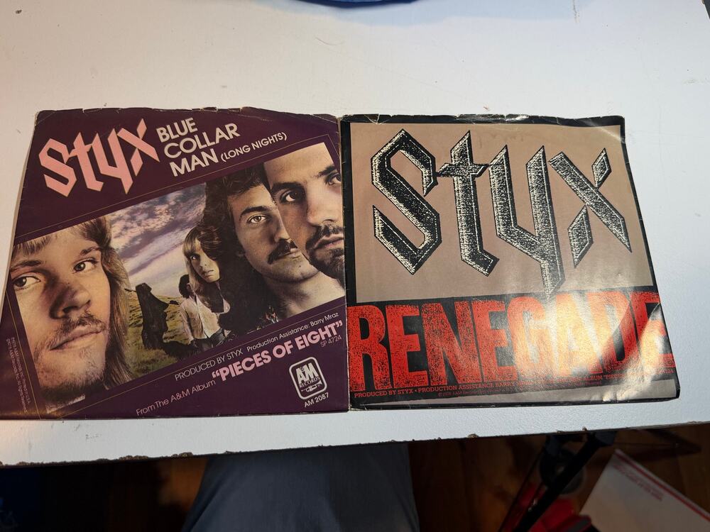 Styx Renegade Sing For The Day & BLUE COLLAR MAN / SUPERSTARS